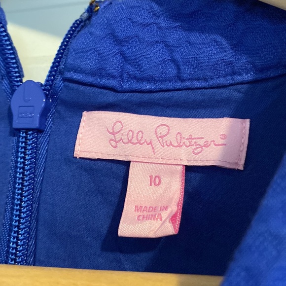 Royal blue, size 10, Lilly Pulitzer dress - Picture 3 of 5